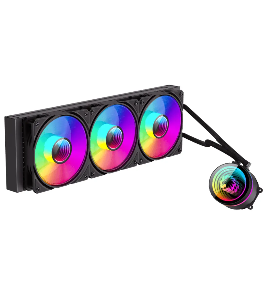 فن CPU برند GAMEMAX مدل IceBurg360 Infinity Black