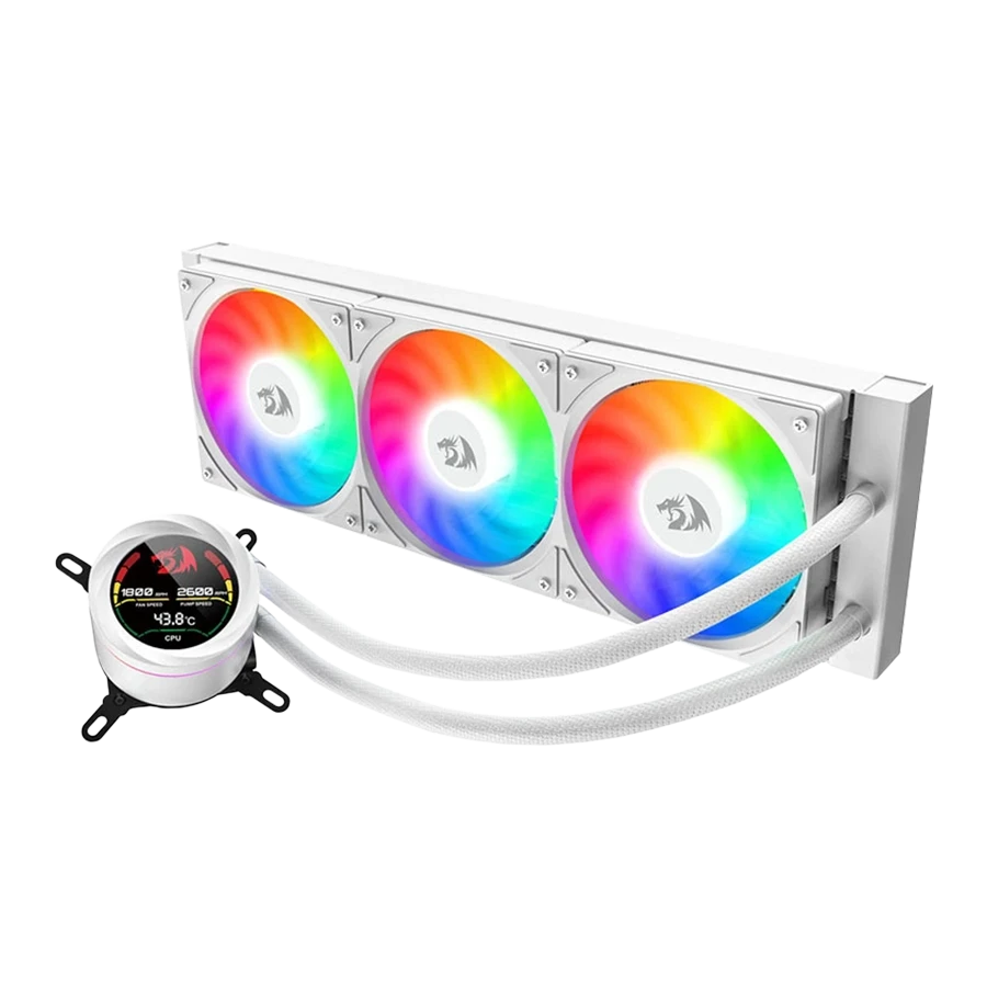 فن CPU برند REDRAGON مدل CCW-1017 WHITE